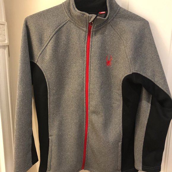 Spyder Other - NWOT Boys Full Zip Spyder Gray Sweater Size XL